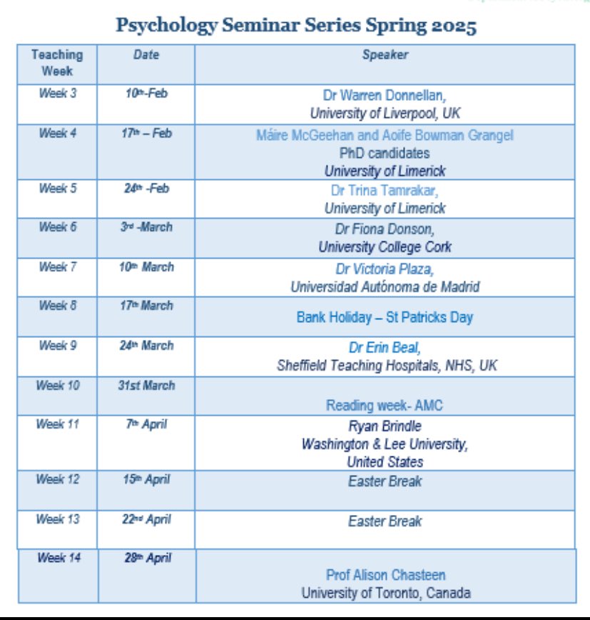 Eve K. Larkin (@eveklarkin1) on Twitter photo The first session in our seminar series kicks off next Monday 10th February at 1pm! All welcome! Contact me via email larkin.eve@ul.ie for a link to join. The first session in our seminar series kicks off next Monday 10th February at 1pm! All welcome! Contact me via email larkin.eve@ul.ie for a link to join.