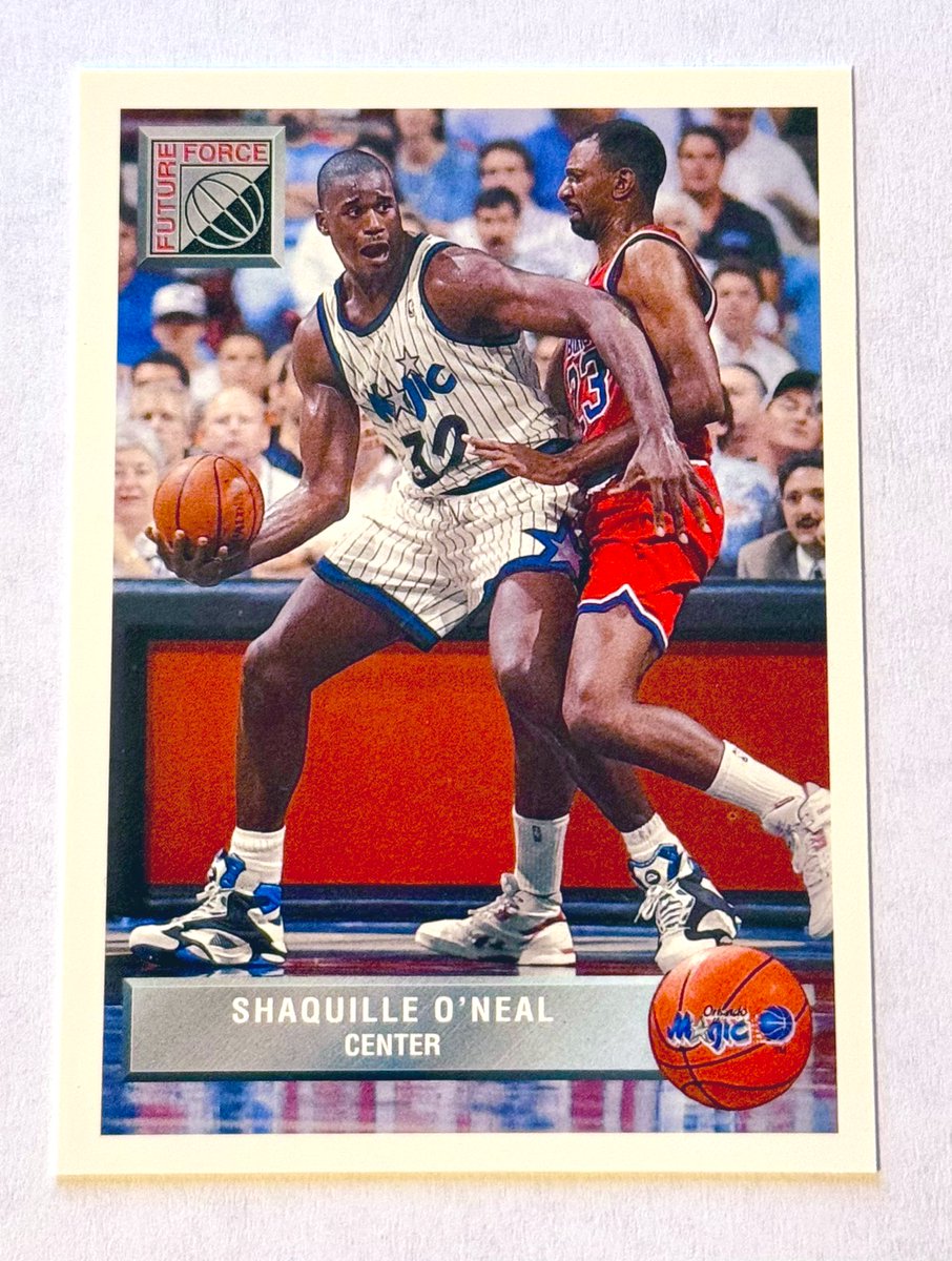 sharkclc1's tweet photo. How about a card post real quick? Here’s my 1992-93 Upper Deck McDonald’s Shaquille O’Neal RC #P43. Not a particularly impressive card. However, I love the fact that the hologram on the back is shaped like the Golden Arches of McDonald’s 😁 #thehobby https://t.co/pcyJn3mutT