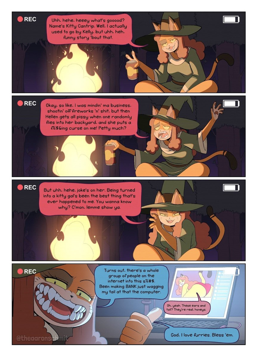 Hope y'all have been enjoying my new comic series #TrailerParkWitches so far! I've been having a BLAST drawing every page of these gremlin witches' shenanigans, and I can't wait to show y'alls more. 