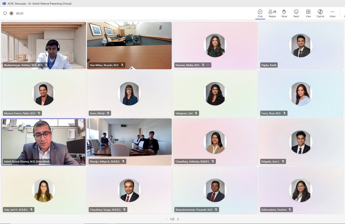 Acute Care Research Consortium (@mcfacrc) on Twitter photo “Find your niche and pursue it”
<a href="/WakeForest/">Wake Forest University</a>‘s Dr.<a href="/KhannaAshishCCM/">Ashish K. Khanna, MD,MS,FCCP,FCCM,FASA</a> spoke to our CCM faculty, fellows, residents and researchers, covering everything from “Research for Early Career Physicians” to “Setting Up Clinical Trials”, with a passion for research in healthcare. “Find your niche and pursue it”
<a href="/WakeForest/">Wake Forest University</a>‘s Dr.<a href="/KhannaAshishCCM/">Ashish K. Khanna, MD,MS,FCCP,FCCM,FASA</a> spoke to our CCM faculty, fellows, residents and researchers, covering everything from “Research for Early Career Physicians” to “Setting Up Clinical Trials”, with a passion for research in healthcare.