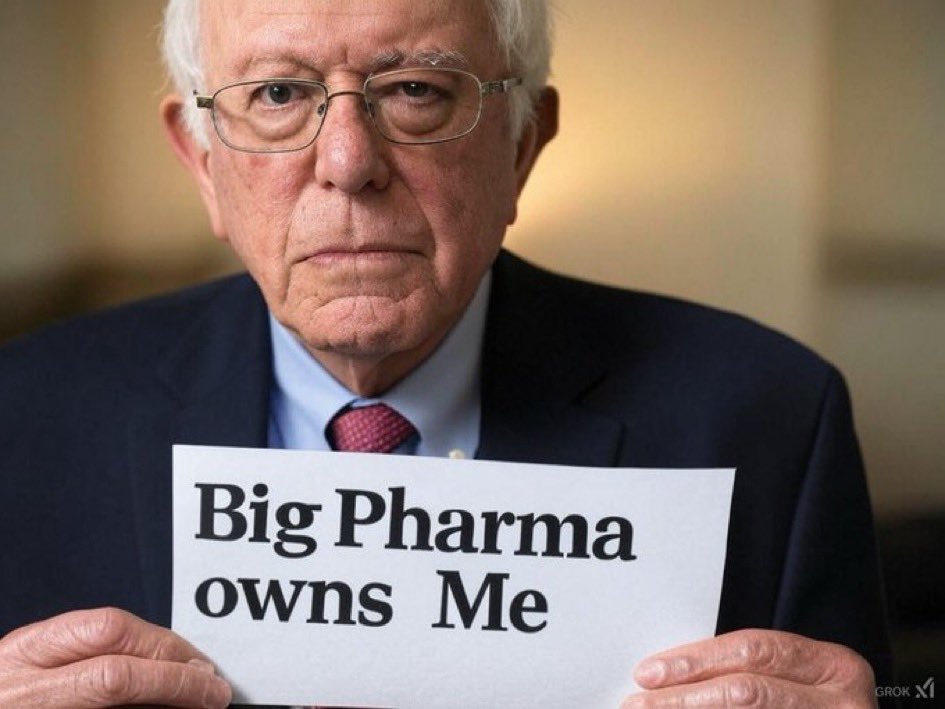 GreenBayBabe66's tweet photo. @SenSanders We all know you are bought by big pharma and that is the only reason you voted no. You are a disgrace https://t.co/Yva172uvbW