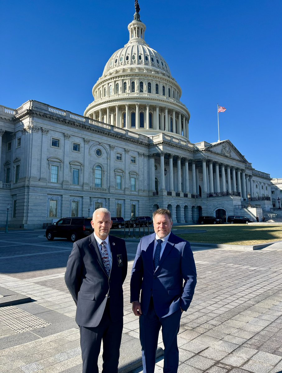 Texas FOP National Trustee Frank  Plowick and TXFOP President <a href="/ClintMcNear/">Clint W McNear</a> are in DC meeting with Texas Legislators to discuss topics affecting all law enforcement.
#LEOSAreform
#protectandserveact