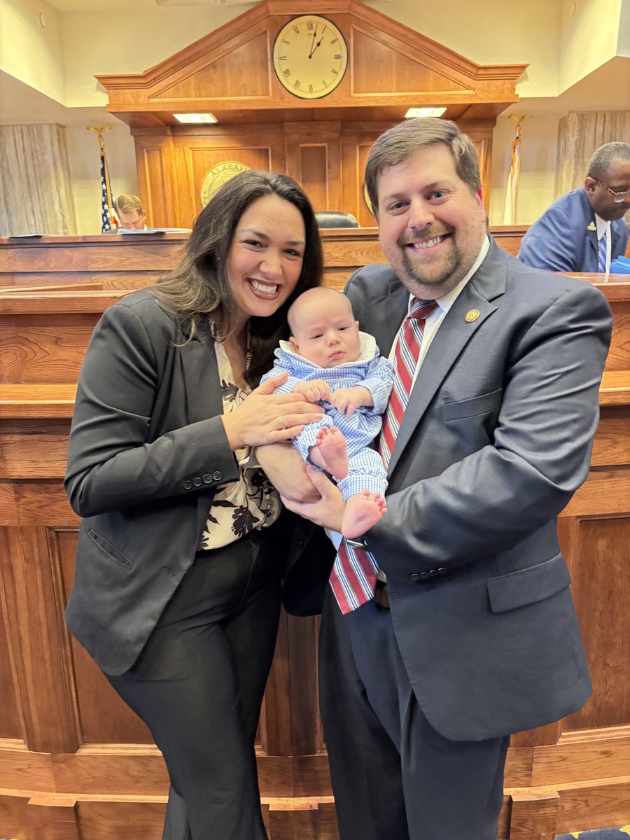 Today we began the 2025 Legislative Session. It is truly an honor to serve District 9 in the Alabama Senate. 

On the first day of session families are allowed to join us on the floor. It made today even more special having Ashton and Cal with me as we gaveled in.