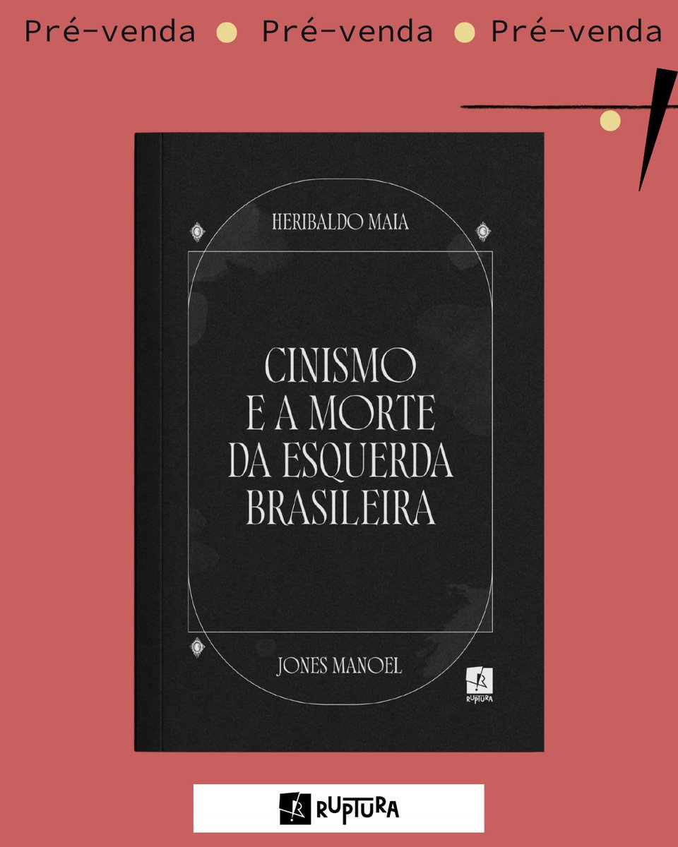jonesmanoel_PE's tweet image. CONHEÇA NOSSA PRODUÇÃO LITERÁRIA
"O intuito deste livro, a partir de uma leitura diagnóstica, mas sem perder o horizonte prognóstico, é pensar se é isso que queremos como esquerda?"
link: rupturaeditorial.com/produto/cinism…