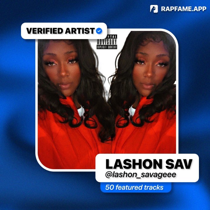 Congrats to @lashon_savageee on achieving 50+ Featured tracks and becoming the latest artist verified on Rap Fame ✅