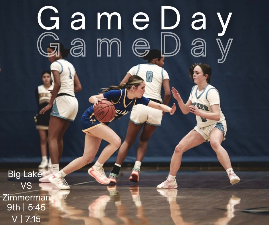 GAME DAY!! Come on out and support your Girls Basketball team as they play against Zimmerman
🗓 TODAY! February 4th, 2025
📍 HOME
⏰ 9th @ 5:45
⏰ Varsity @ 7:15