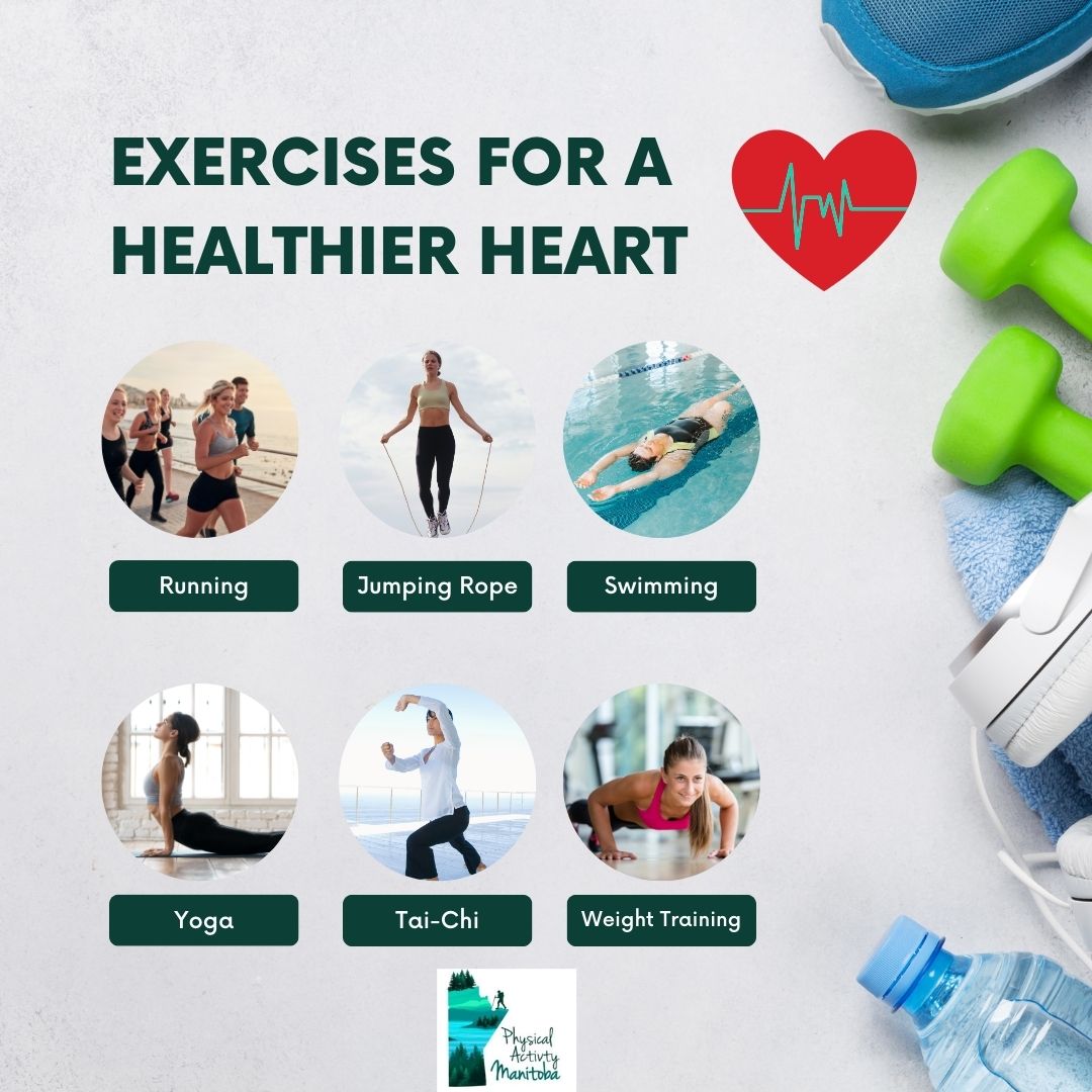 February is Heart Month. Heart disease is the second leading cause of death for both men and women in Canada. Prevention plays an important role for cardiovascular disease. Healthy behaviours such as being physically active improves the circulatory system.