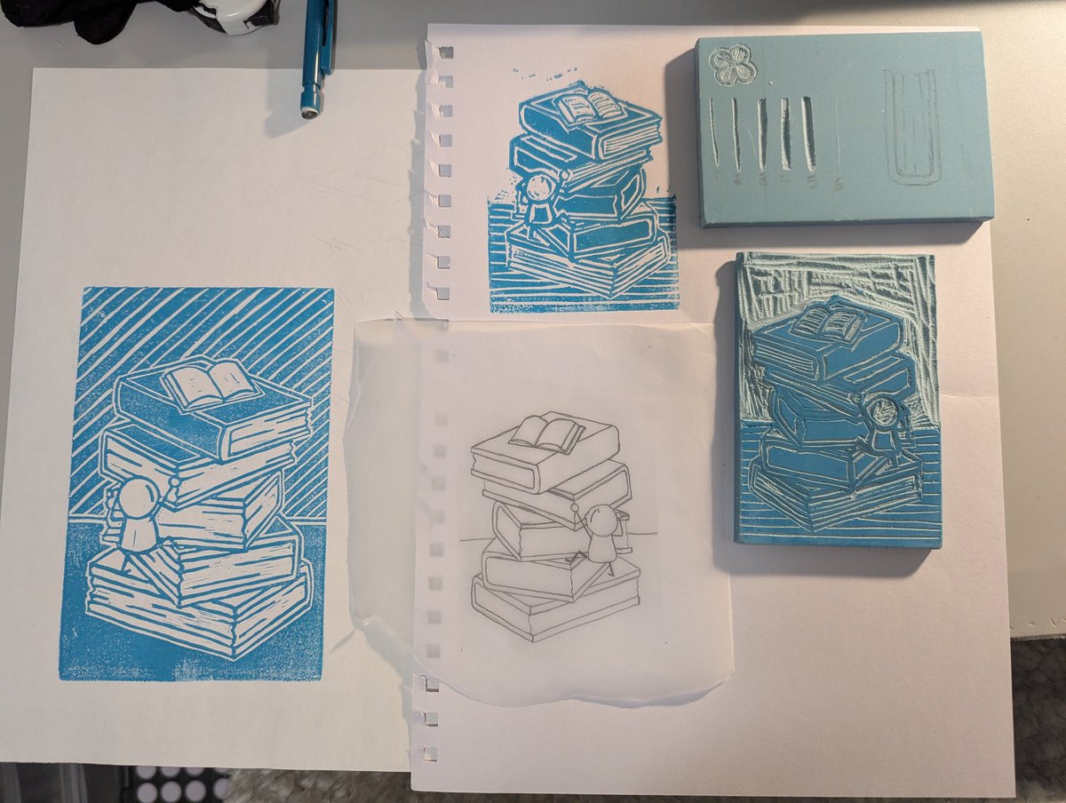 ngl linocut kinda fun 
love hate relationship with this project tho