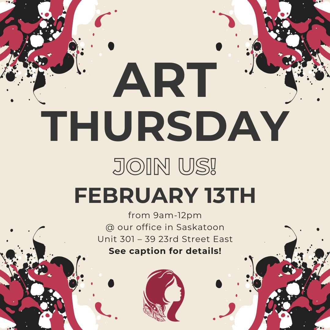 EfrySask's tweet image. 🎨 Art Thursday 🎨
Join us on Feb 13 for a morning of creativity and connection! 🖌️ No experience needed—just bring yourself.
🗓 9AM - 12PM
📍 EFSK Community Space in Saskatoon
#EFSK #ArtThursday #CreativeCommunity