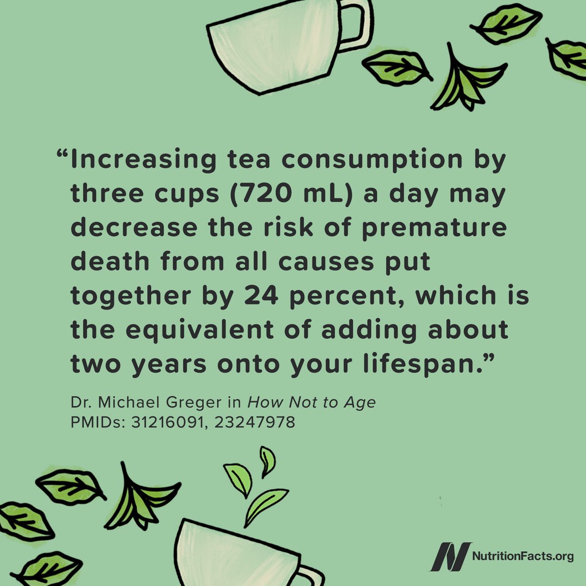 nutrition_facts's tweet photo. Within just one hour of drinking a single cup of green tea, we can significantly cut down on the rate of DNA damage in our cells. This is because green tea significantly boosts the activity of a DNA repair enzyme in our body that can fix DNA damage. https://t.co/1alEqb1ivc https://t.co/qO8TUVahXA