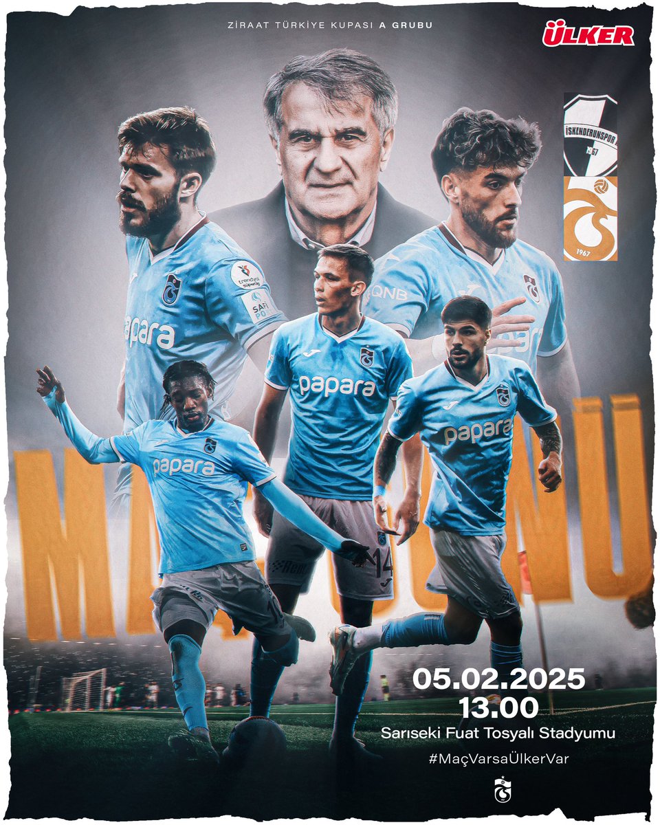 🔥 Bugün ❤️💙
🆚 İskenderunspor
🏆 Ziraat Türkiye Kupası Grup Aşaması 2. hafta
⏰ 13.00
🏟 Sarıseki Fuat Tosyalı Stadyumu
📲 #İSKvTS

<a href="/Ulker/">Ülker</a> | #MaçVarsaÜlkerVar