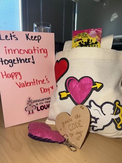 A sneak peak at what's going on at the iLab ! Join us for Valentine's Day Makerspace this Saturday Feb 8th 10am-2pm to make your own cards, bags, plushie keychains, and laser cut hearts &lt;3 ! #makerspace #valentinesday #757