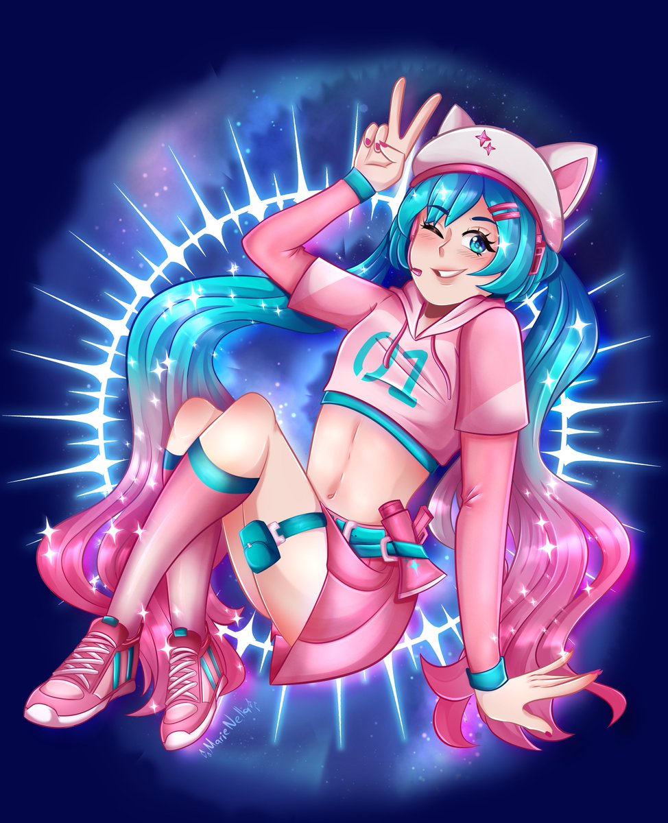 Miku in Fornite is so Pretty!!💫

| #fornite | #HatsuneMiku |