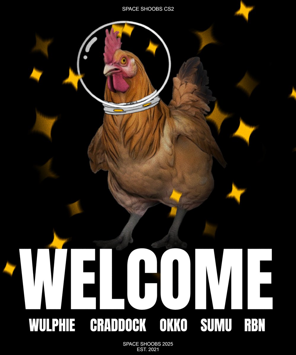 A NEW SHOOB ERA BEGINS...🚀

INTRODUCING THE SHOOB CS2 NA ROSTER‼
COMPETING IN <a href="/ESEA/">ESEA League</a> LEAGUE. 

Welcome the COUNTER-SHOOBS:
🔹<a href="/EclipseWolfTTV/">EclipseTheW0lfTV</a> 
🔸@Robirbcs 
🔹<a href="/Sumu_CS/">Dylan</a>
🔸@CRADzki_ 
🔹#okko