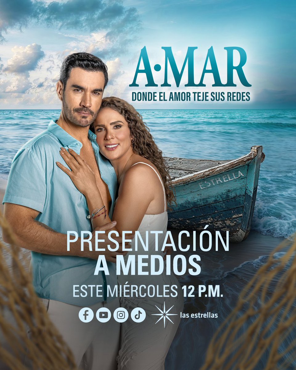 Canal_Estrellas's tweet photo. Acompáñanos mañana en la presentación a medios de este proyecto que traerá miles de emociones, ¿y tú, decides A Mar? ❤️‍🔥🌊

Nos vemos a las 12:00 p. m. MEX en nuestras redes sociales https://t.co/lgy8X30wbR