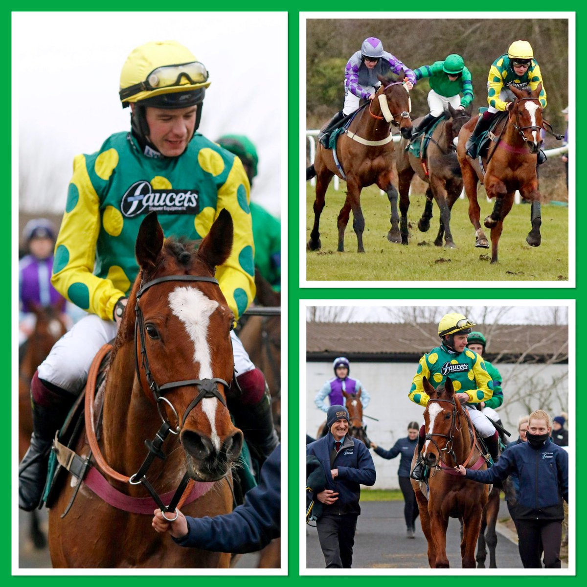 weatherbysltd's tweet photo. Tanganyika put in a good jump at the last before leading in the last 100 yards under @charliedeutsch2 to land the Weatherbys Bloodstock Sales Review Handicap Chase @MarketRasenRace.
Well done to Charlie and @VenetiaWRacing - and congratulations to owner Mrs CS Wilson.
It was great that @MartinStevensB1 was on hand to present the trophy to Jerry Roberts - here’s Martin’s recent ‘Top of the Crops’ piece which made use of the latest Bloodstock Sales Review👉🏻 https://t.co/Elv4AQRQb3