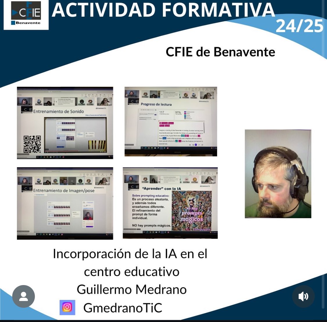 Segunda sesión de formación del curso "Incorporación de la IA en el aula". <a href="/GmedranoTIC/">Guillermo Medrano</a> nos ha enseñado a entrenar una IA y a reconocer aplicaciones que utilizan IA en Office365. <a href="/educacyl/">Educación JCyL</a> #formaciónCyL #ticCyL