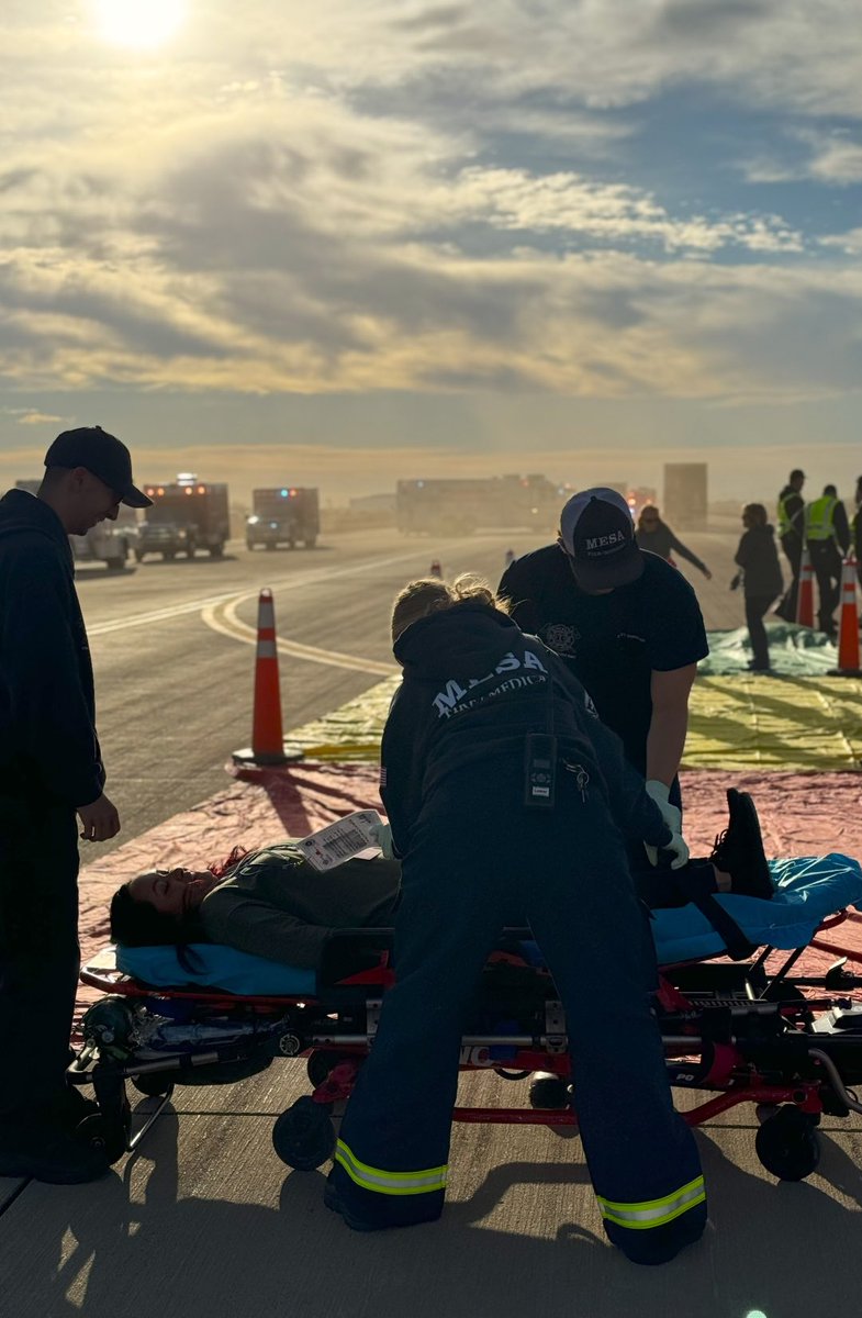 Gateway Airport (@gatewayairport) on Twitter photo Thank you to everyone who made this Triennial Training Exercise a success today!
We hold this every 3 years so we can continue to provide a safe operating airport.
Thanks to our partners: <a href="/MesaPD/">Mesa Police Dept.</a> <a href="/MesaFireDept/">Mesa (Arizona) Fire & Medical Dept</a> <a href="/ChandlerFire/">ChandlerFire</a> <a href="/GilbertFireDept/">Gilbert Fire Rescue</a> Queen Creek Fire and more! Thank you to everyone who made this Triennial Training Exercise a success today!
We hold this every 3 years so we can continue to provide a safe operating airport.
Thanks to our partners: <a href="/MesaPD/">Mesa Police Dept.</a> <a href="/MesaFireDept/">Mesa (Arizona) Fire & Medical Dept</a> <a href="/ChandlerFire/">ChandlerFire</a> <a href="/GilbertFireDept/">Gilbert Fire Rescue</a> Queen Creek Fire and more!