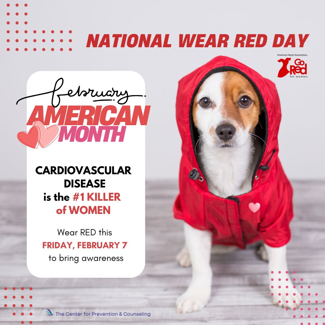 This Friday (Feb 7) is National Wear Red Day! 📷 Join us in raising awareness about heart disease - the #1 killer of women in America. Even our furry friends are showing their support! February is American Heart Month. Help spread awareness. #GORED