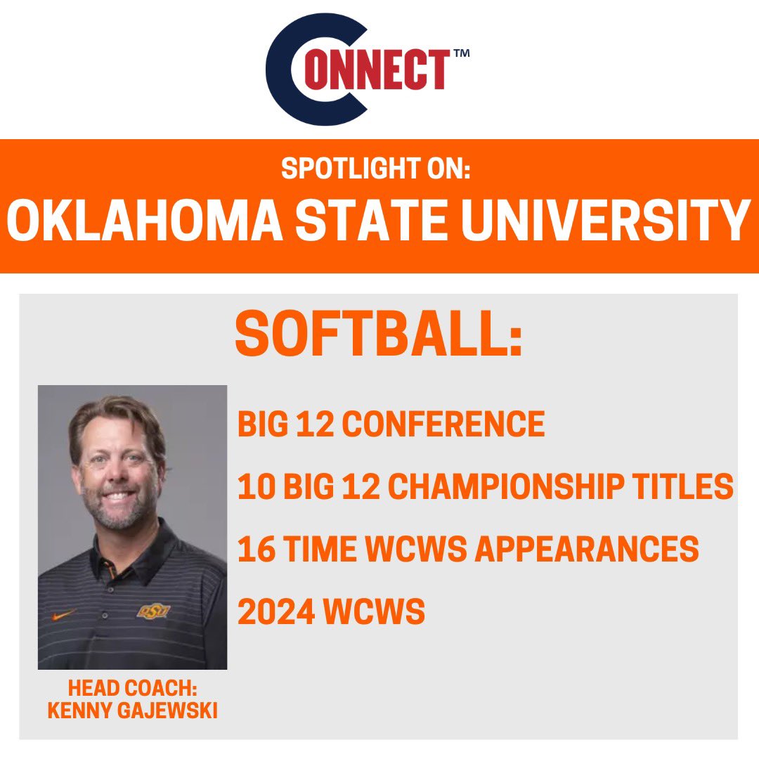 DDSBandEvents's tweet photo. 🧡🤠🧡COWGIRL SB:
🔸Been to WCWS 5 times in last 8 years
▪️Nationally ranked in top 10 the last 6 seasons
🔸Seen incredible success under Coach Kenny G
▪️Will be at ALL 3 CONNECT camps this summer 😎
#connectcamp #softball #cowgirlsoftball https://t.co/wTuMv3kSgN