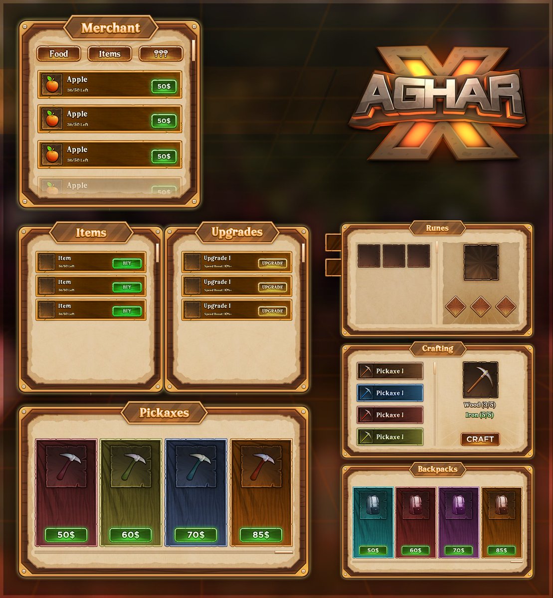 Interface I made for a Mining Game!

#Roblox #RobloxDev #robloxart #RobloxGame #userinterface