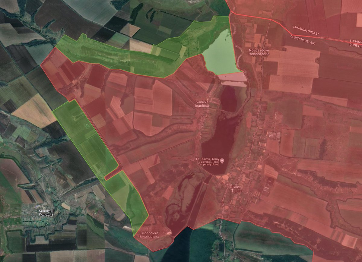 Kalibrated_Maps's tweet photo. The Russian bridgehead west of Terny has expanded. https://t.co/NE6MvglsEC