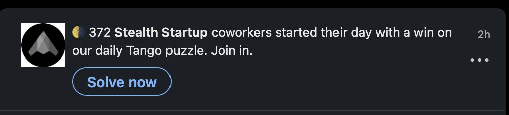 These Stealth Startup folk have too much time on their hands