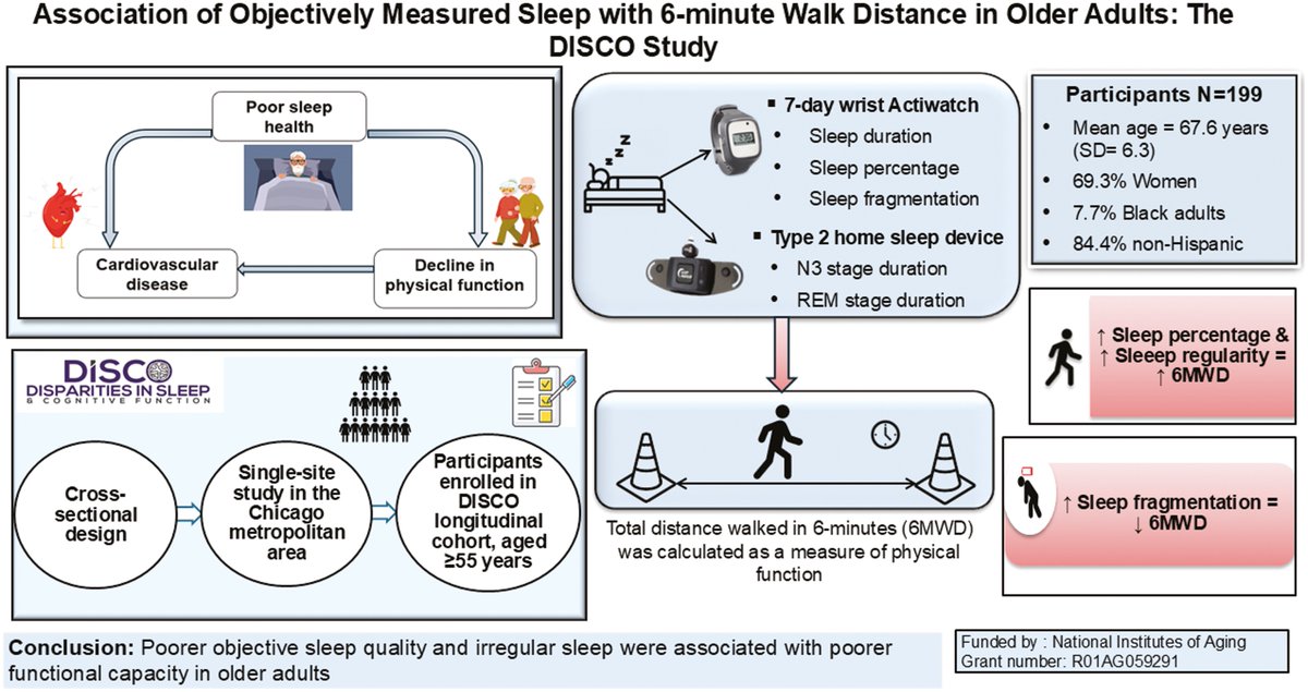 Sleep Research Society (@researchsleep) on Twitter photo 🛌🚶♂️ Better sleep, better mobility! Older adults with quality, regular sleep walk farther in a 6-minute test. 🌙✨ Poor sleep? It’s linked to reduced function. Prioritizing sleep may be key to healthy aging! 🧓💪ow.ly/rVvg50UTCXg <a href="/sleepjournals/">SLEEP and SLEEP Advances</a> #HealthyAging 🛌🚶♂️ Better sleep, better mobility! Older adults with quality, regular sleep walk farther in a 6-minute test. 🌙✨ Poor sleep? It’s linked to reduced function. Prioritizing sleep may be key to healthy aging! 🧓💪ow.ly/rVvg50UTCXg <a href="/sleepjournals/">SLEEP and SLEEP Advances</a> #HealthyAging