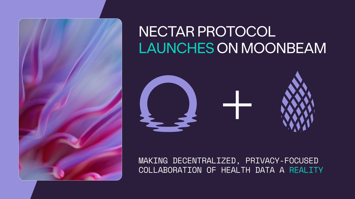 MoonbeamNetwork's tweet photo. Health data? A bureaucratic mess held together by duct tape and legal disclaimers...

Enter @NectarProtocol fixing privacy, security &amp; incentives!

Here's how it works 👇 https://t.co/wlzptlgnYE