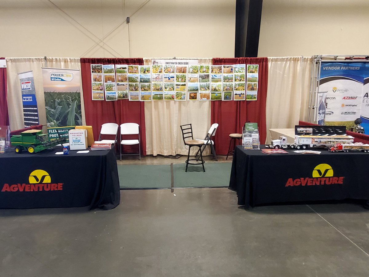 All set up the Southern Farm Show. Come by and see us in the Exposition Building, Wednesday,  Thursday,  Friday