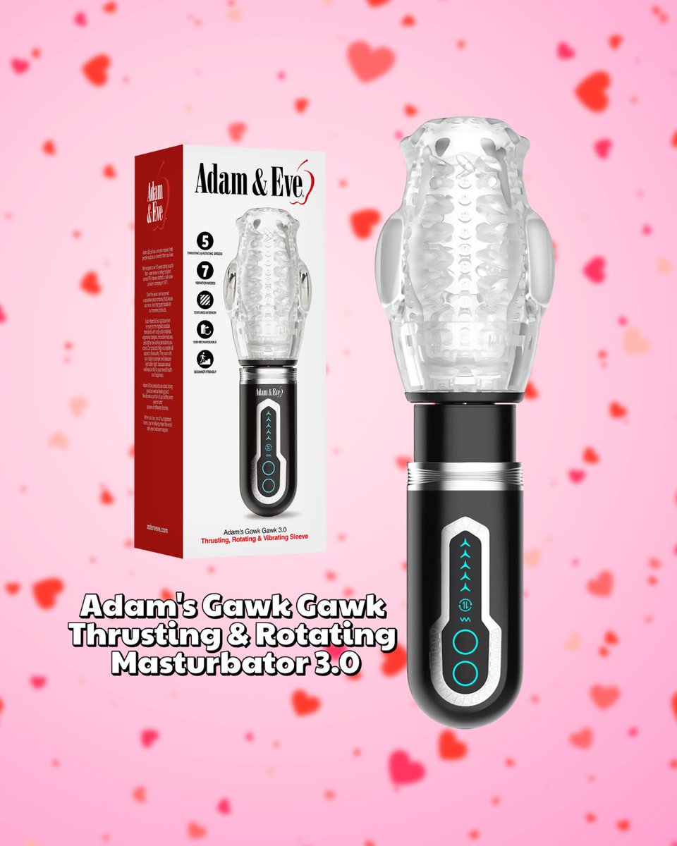 Adam's Gawk Gawk 3.0 Thrusting, Rotating & Vibrating Sleeve - by Adam & Eve https://t.co/WZchuIbjex #valentinesday #giftidea Adam's Gawk Gawk 3.0 Thrusting, Rotating & Vibrating Sleeve - by Adam & Eve https://t.co/WZchuIbjex #valentinesday #giftidea