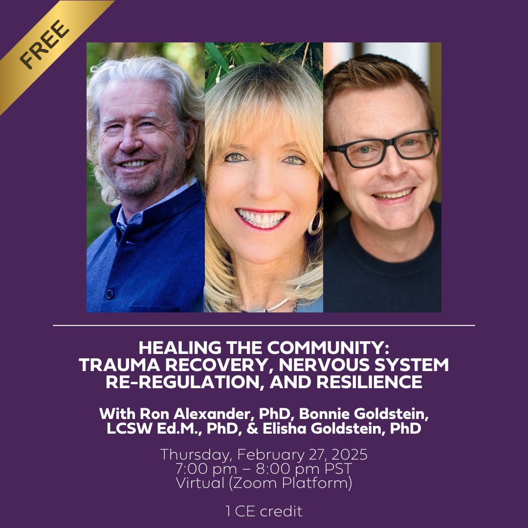 🌿 Free CE Webinar! 🌿
Healing the Community: Trauma Recovery &amp; Nervous System Resilience
📅 Feb 27, 2025 | ⏰ 7 PM PST | 🌐 Virtual (Zoom) | 🎓 1 CE
📲 Register Now! 🔗maple4counseling.org/programs-and-s…
.
.
.
#TraumaRecovery #Mindfulness #Healing