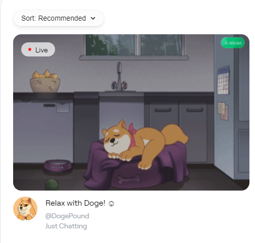 W00DS_eth's tweet photo. I love seeing @TheDogePoundNFT being #1 recommended stream on Abstract. Loving the life throughout my day 🎶 https://t.co/gIbXiQWMy8