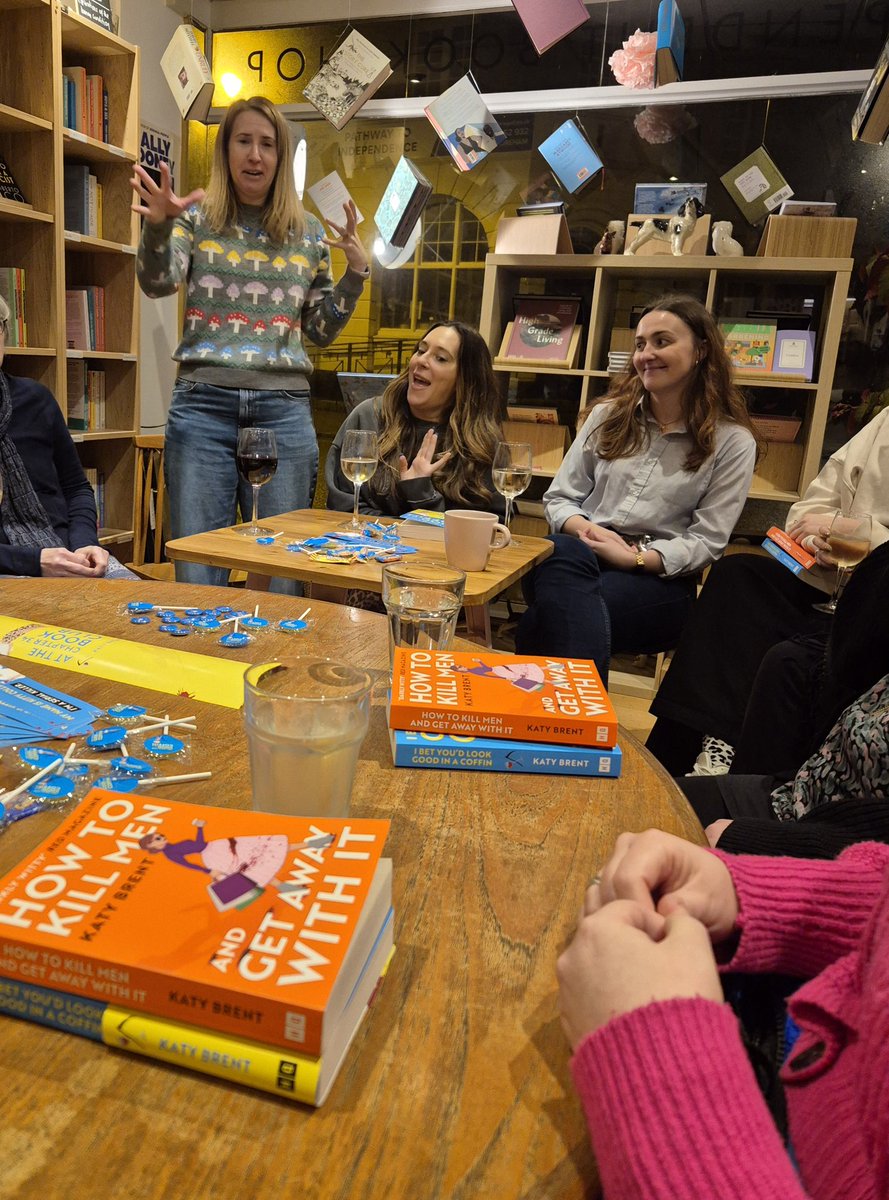 sally_bromley's tweet photo. Great evening at #Chapter34Books with @TillyLovesBooks #bookclub and @HQstories talking with Katie Brent about her novels. https://t.co/F6Hu2aeywy