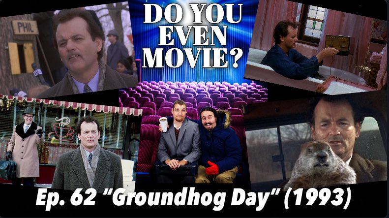 Get your movie fix with a BRAND NEW episode on 1993s #GroundhogDay ! Directed by the late, great #HaroldRamis &amp; starring #BillMurray this is definitely an episode you don’t wanna miss! 
Listen today wherever you get your #podcasts !