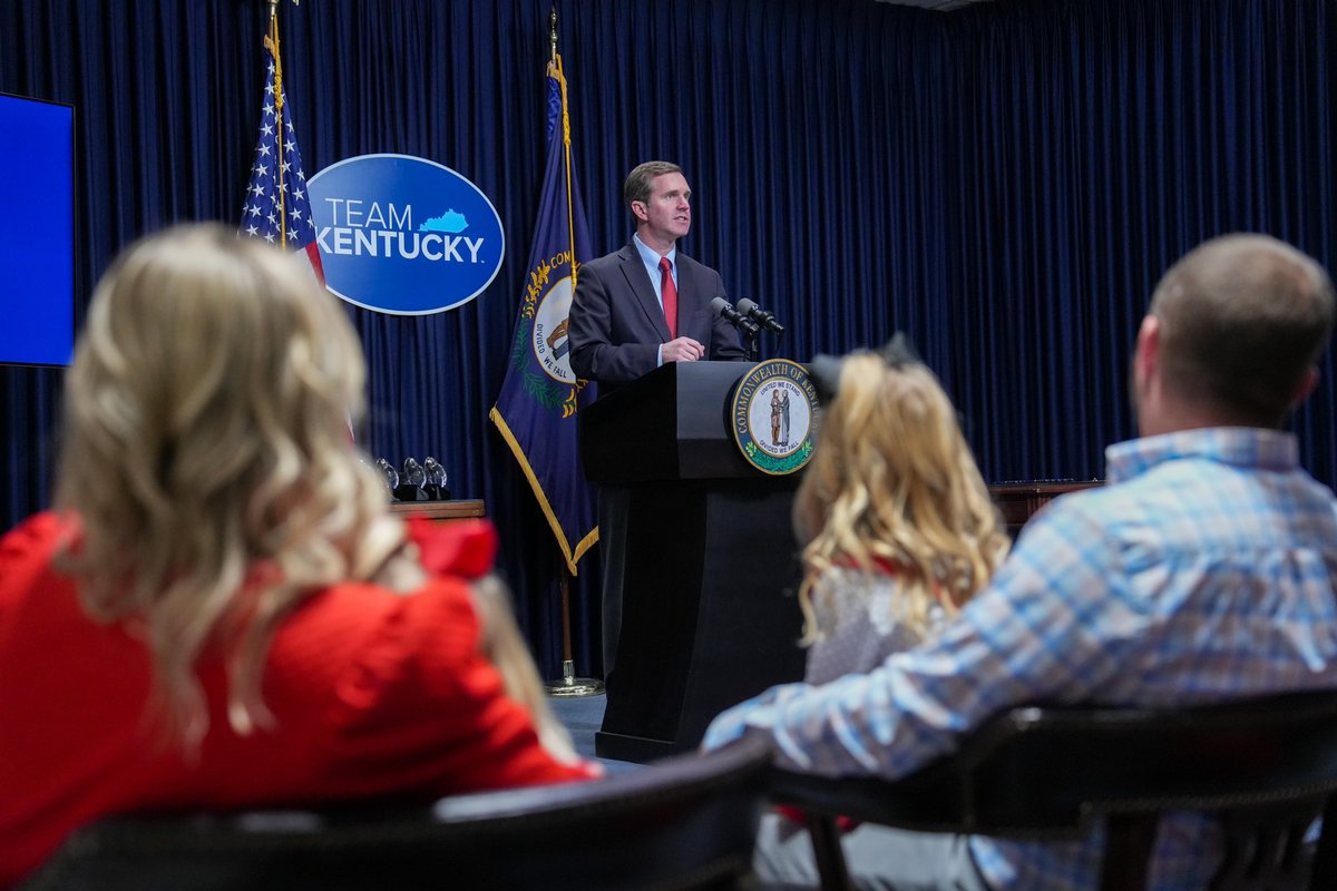 GovAndyBeshear's tweet photo. Heart disease takes the lives of 1 in 3 Kentuckians – it’s the leading cause of death in the commonwealth. I'm proud to join @HeartKentucky in the fight to protect our people as we proclaim February as Heart Month here in Kentucky. https://t.co/ypZqrs0YEe