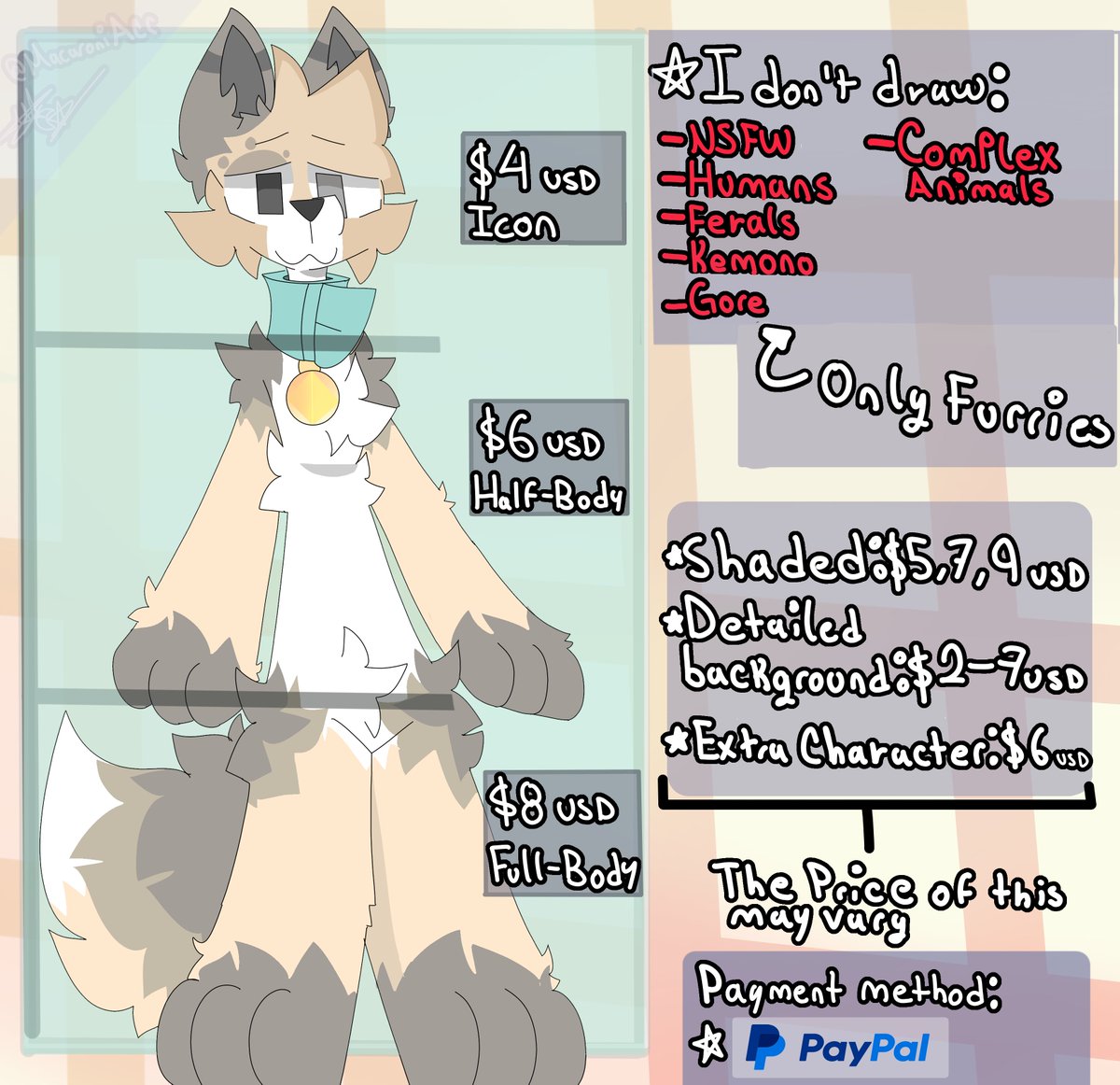 MacaroniAcc's tweet image. C0mms open, I'll be taking 5 slots for now.

Retweets are appreciated. :3