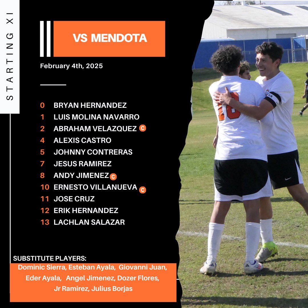 CHSToadSoccer's tweet photo. Tonight’s starting XI against the Aztecs! #GoToads #NeverSettle https://t.co/fib3RqdcK6