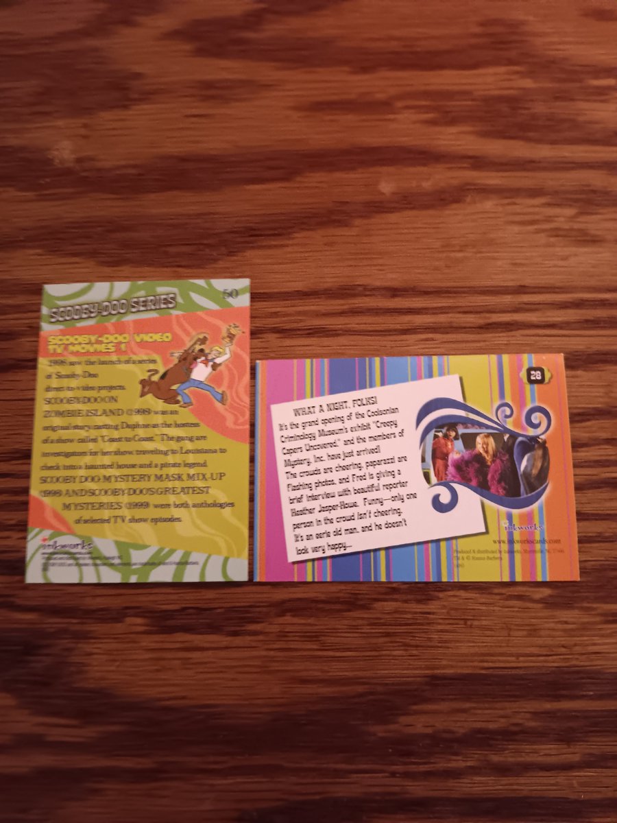 kidwell_sean2's tweet image. Scooby-Doo Series 50: Scooby-Doo Video TV Movies 1 from Inkworks Scooby-Doo! Mysteries And Monsters Premium Trading Cards and  Inkworks Scooby-Doo 2 Monsters Unleashed 28: Coolsville Celebs #tradingcardtuesday