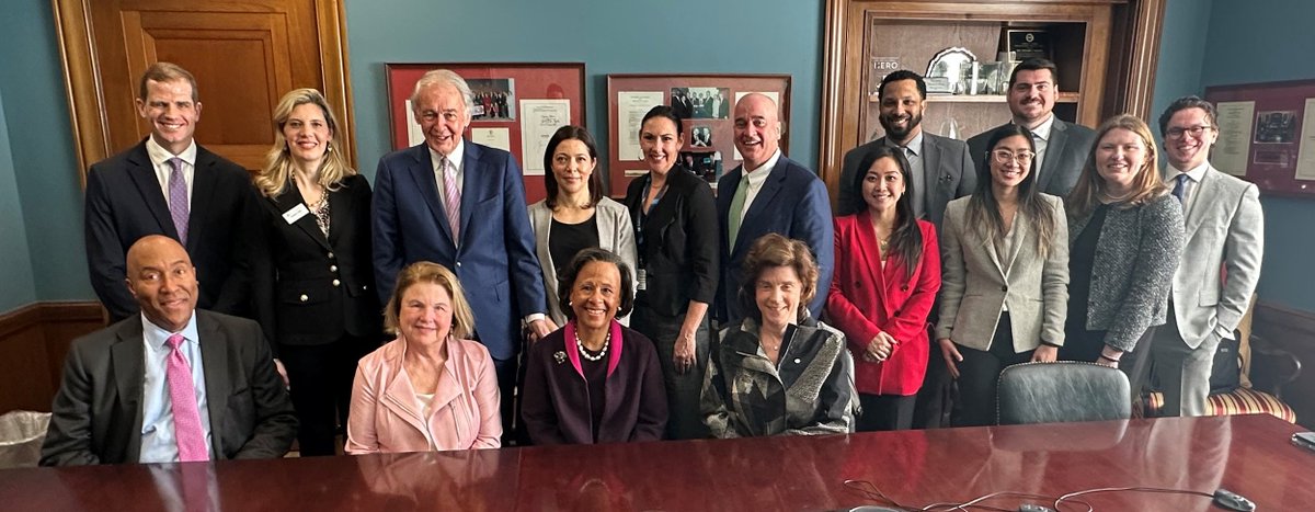 AICUM's tweet photo. Spring is in the air in WDC as we attend the @NAICUtweets annual meeting and advocacy day. Thank you @SenMarkey @RepMcGovern and @RepRichardNeal for your commitment to the mission of #privatehighered in the Commonwealth. https://t.co/2RqCwmwSJr