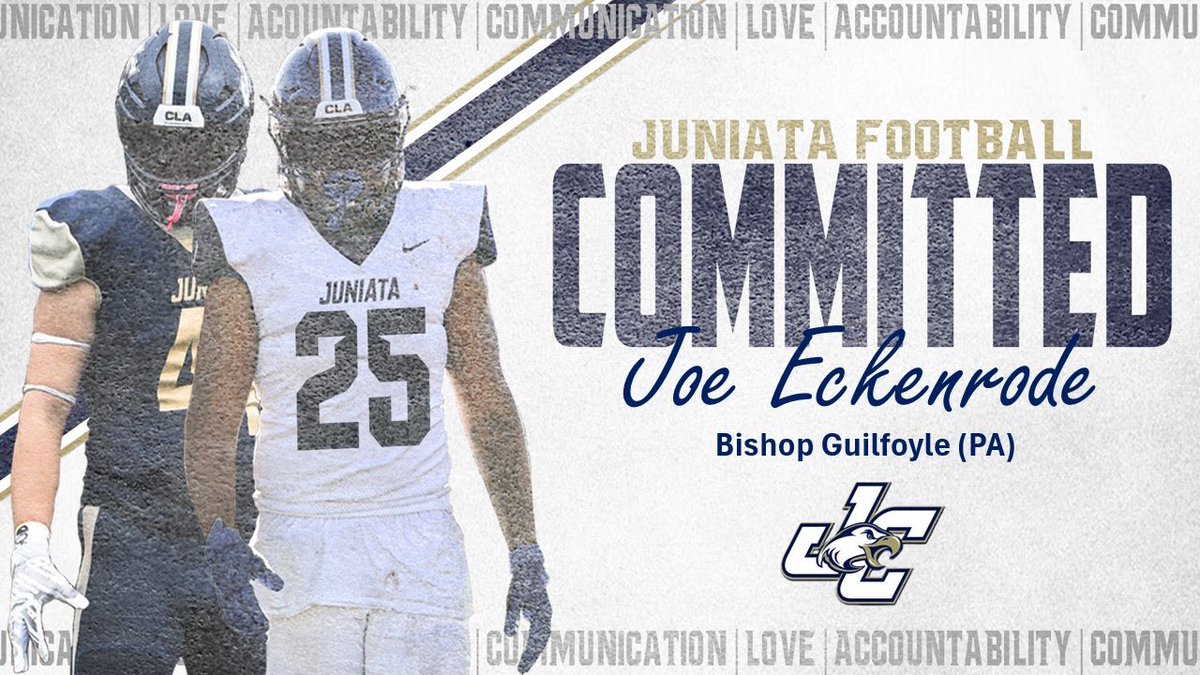 Joseph Eckenrode (@josepheck76) on Twitter photo Excited to announce I have committed to Juniata Football <a href="/CoachTreadJC/">Blake Treadwell</a> <a href="/LucPolglaze/">Coach Luc Polglaze</a> <a href="/JuniataFootball/">Juniata College Football</a> <a href="/BGMarauderFball/">BG Marauder Football</a> Excited to announce I have committed to Juniata Football <a href="/CoachTreadJC/">Blake Treadwell</a> <a href="/LucPolglaze/">Coach Luc Polglaze</a> <a href="/JuniataFootball/">Juniata College Football</a> <a href="/BGMarauderFball/">BG Marauder Football</a>