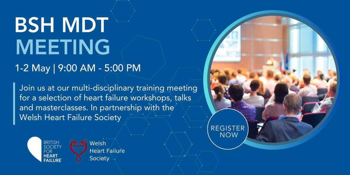 The first time the BSH MDT has been hosted in Cardiff ….. some great ‘home grown’ speakers … excellent agenda … registration opens today.. be quick as numbers are limited!
<a href="/BSHNurseForum/">BSH Nurse Forum</a> <a href="/WelshHFNF/">WelshHFNF</a> <a href="/awcrwg/">All Wales Cardiac Rehab Working Group ❤️</a>  <a href="/cardiacnetwork/">Rhwydwaith Cardiaidd Cymru / Wales Cardiac Network</a>