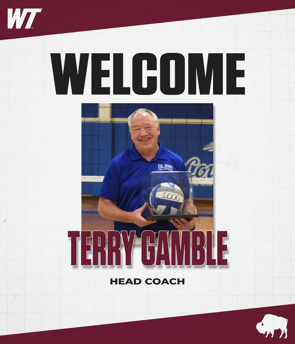 WT Volleyball (@wtamuvolleyball) on Twitter photo We Got Our Guy...
Welcome to the 8⃣0⃣6⃣ Coach Gamble!
Read More: bit.ly/3EmYQf3
#BuffNation We Got Our Guy...
Welcome to the 8⃣0⃣6⃣ Coach Gamble!
Read More: bit.ly/3EmYQf3
#BuffNation