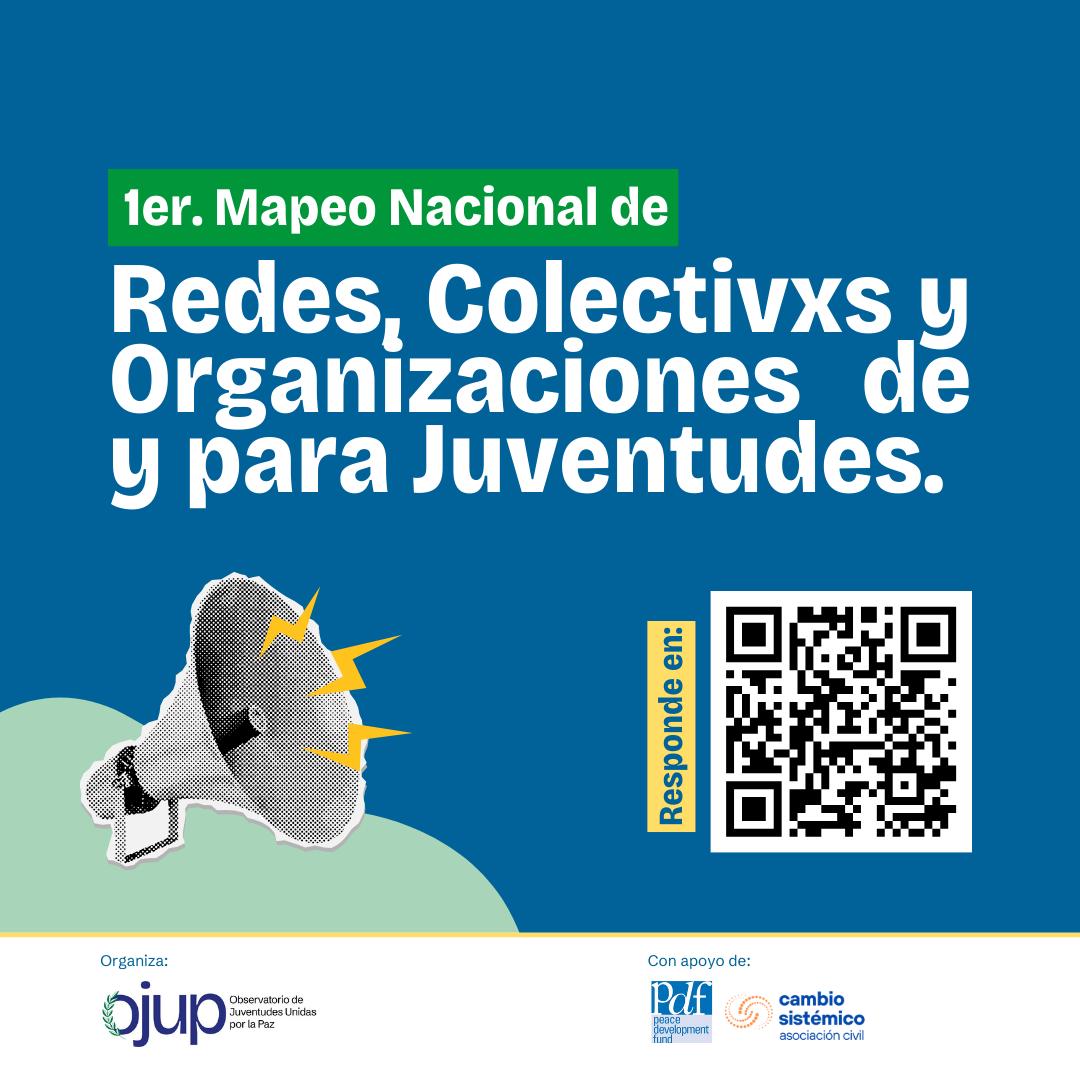 ojup_mx's tweet photo. ¡Queremos escuchar de ti! 📢
Responde este formulario y forma parte del 1er mapeo nacional de redes, colectivos y organizaciones que trabajan en temas de juventudes. 🙌
https://t.co/nk9mezrdhG https://t.co/YoqpjrmzEu