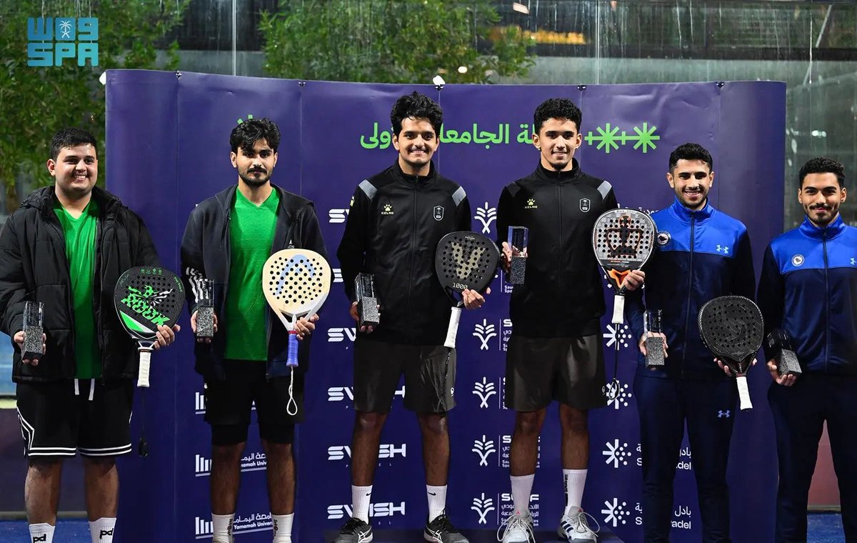 SPA_Spor's tweet photo. طلاب وطالبات جامعة الملك سعود يُتوّجون ببطولة الجامعات التنشيطية للبادل.
https://t.co/mbxzFLJeRr
#واس_رياضي https://t.co/EAKKAK6jzM