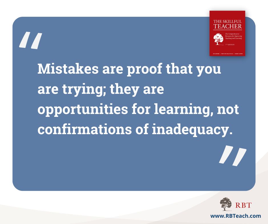 How do you handle mistakes?
#SkillfulTeacher