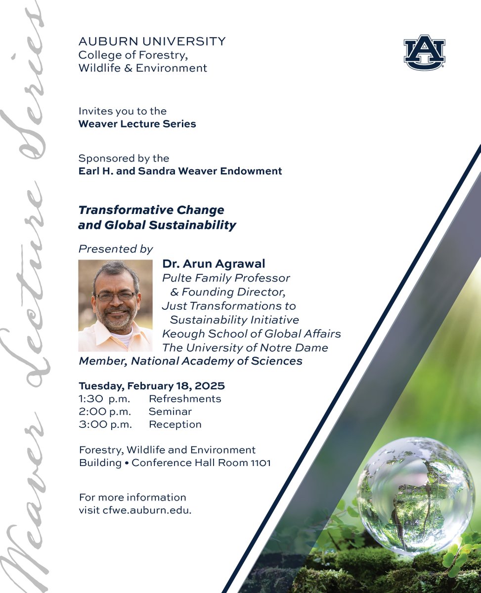 AU College of Forestry, Wildlife and Environment tweet media