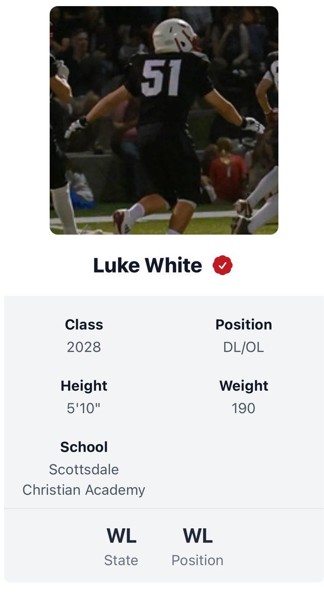 Thank you <a href="/PrepRedzoneAZ/">Prep Redzone Arizona</a> for placing me as one of the top players on the c/o  2028 ranked list!