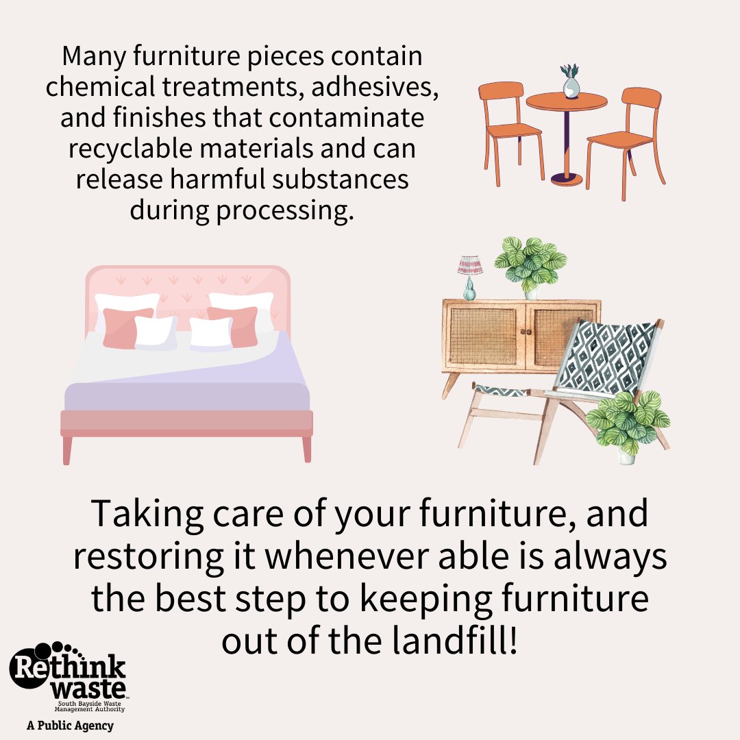 With the advent of online-orderable furniture, a lot of furniture is not made to last a lifetime or even more than five years! When buying, aim to avoid trends, buy secondhand, and take care of what you already have.
