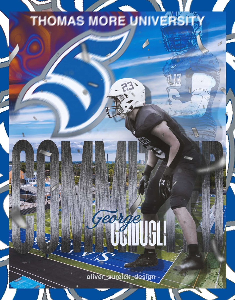 I am blessed to announce that I will be committing to continue my academic and football career at Thomas More University. I would like to thank my parents, family, coaches, teachers, and teammates for their constant encouragement during this journey! #gosaints